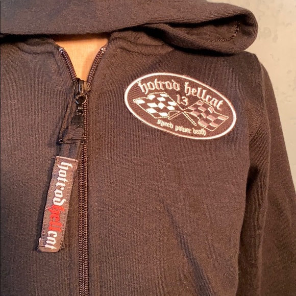 Kids zipper hoodie Hot Rod Speed shop size 4 years - Picture 3 of 4